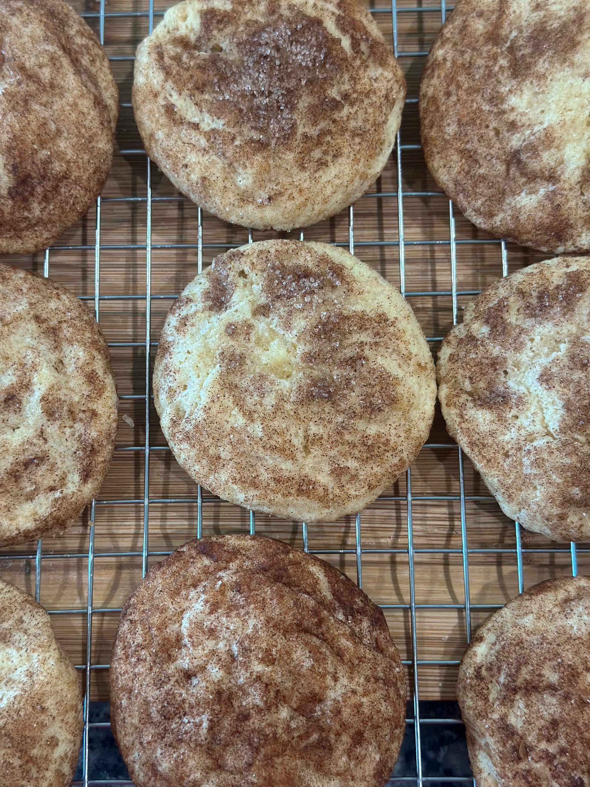 Snickerdream snickerdoodle cookie with cinnamon sugar crust – available for local pickup or nationwide shipping